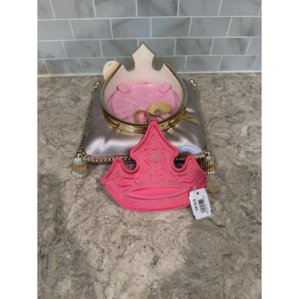 Bath And Body Works Disney Princess, Aurora Candle Holder And Coin Purse, New